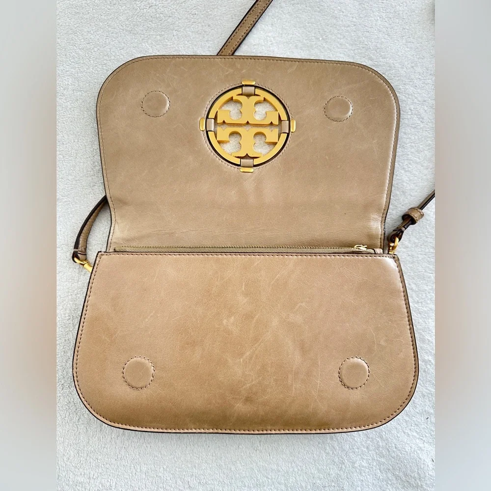 Tory Burch Miller Glazed Leather Clutch‎ bag
